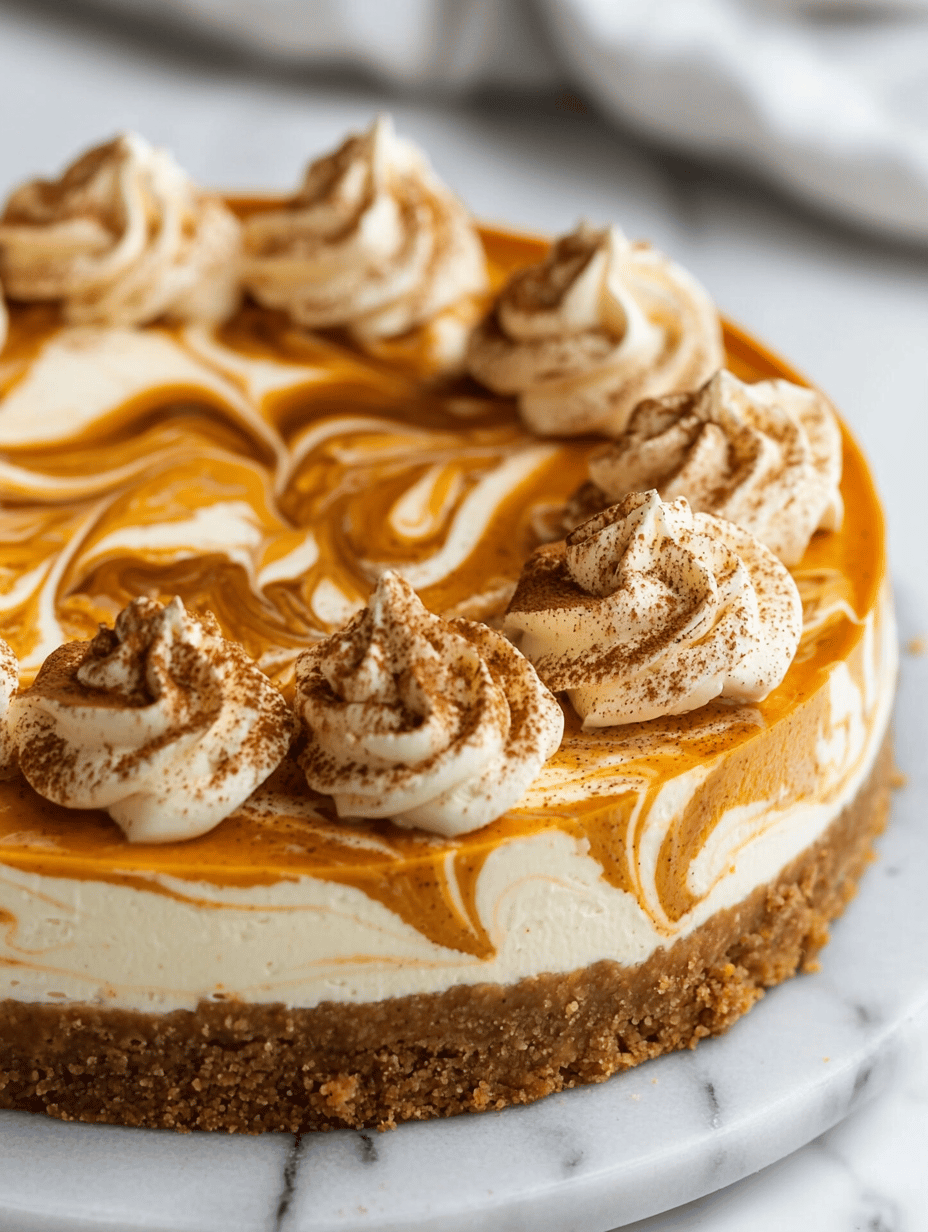 Seasonal Pumpkin Cheesecake with a Surprise Twist