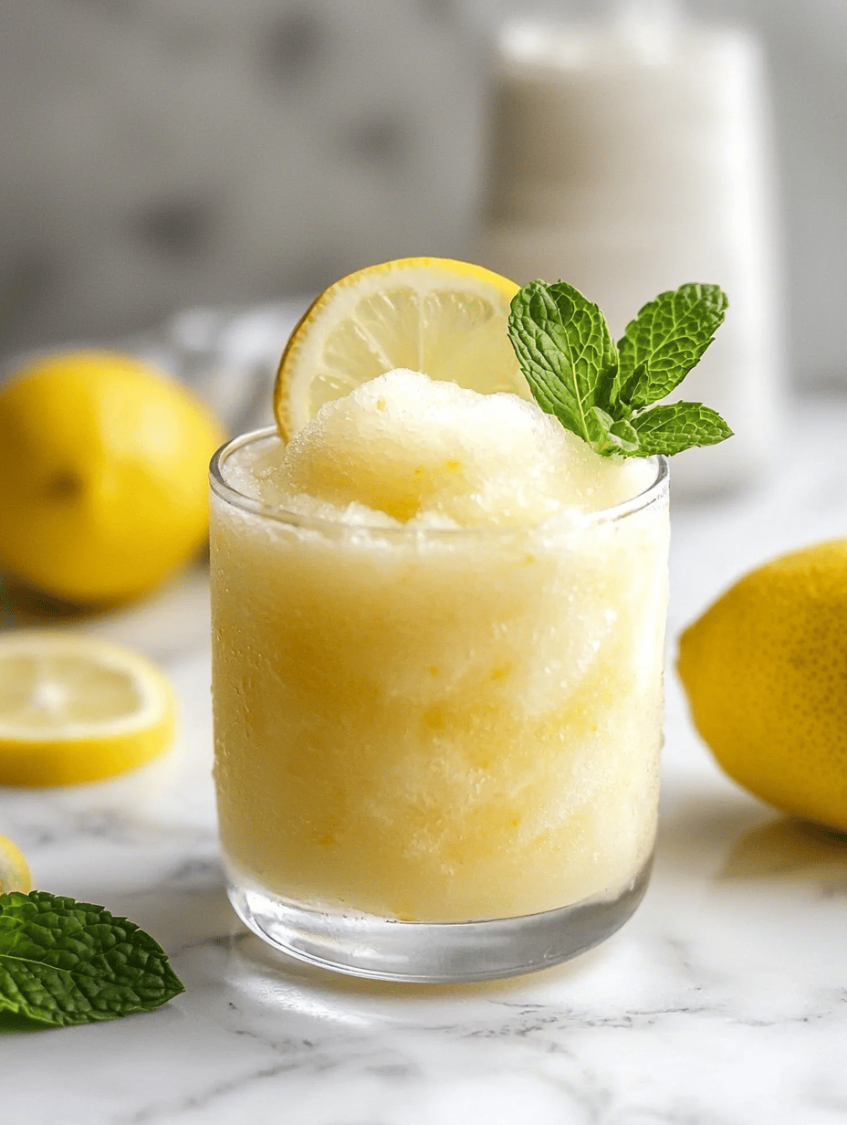 Chill Out With a Tangy Lemonade Slushie!