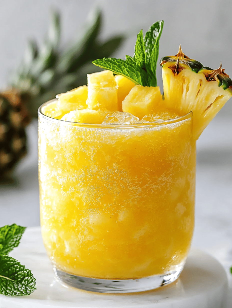 The Unexpected Charm of a Frozen Pineapple Slushie