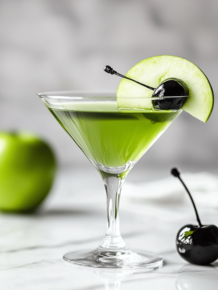 Bewitch Your Guests with a Spooky Poison Apple Martini